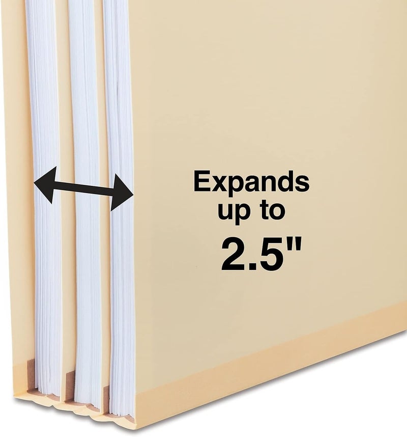 Staples 384872 Paperboard Classification Folders 25 Top Tab LTR 2 Div Manila 10BX - Image 4