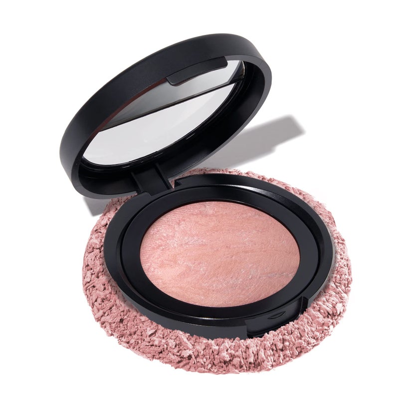 LAURA GELLER NEW YORK Baked Blush-n-Brighten Marbleized Blush for Cheeks - Ethereal Rose - Natural Finish - Buildable Color - Image 1