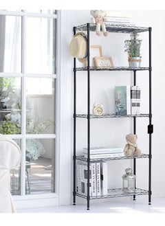 Sharpdo 5-Layer Steel Kitchen Storage Rack 150x55x30cm Adjustable Unit Suitable For Placing Kitchen Utensils And Utensils  - Image 4