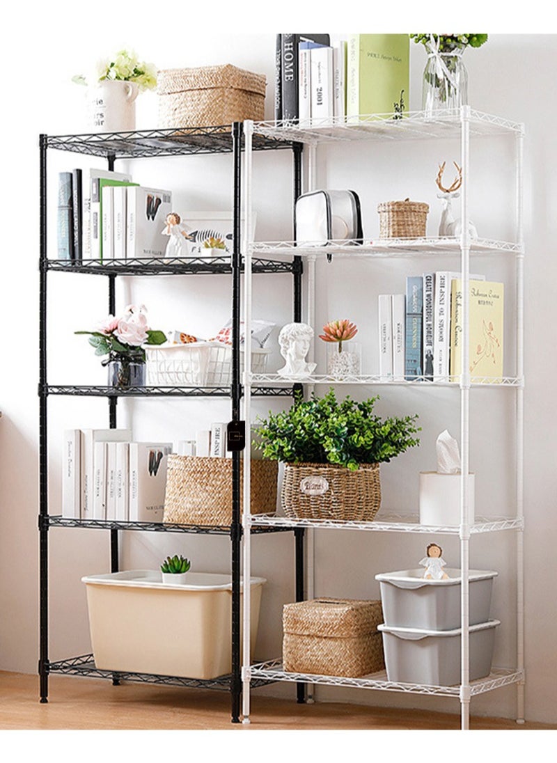Sharpdo - 5-Layer Steel Kitchen Storage Rack 150x55x30cm Adjustable Unit Suitable For Placing Kitchen Utensils And Utensils - Image 1