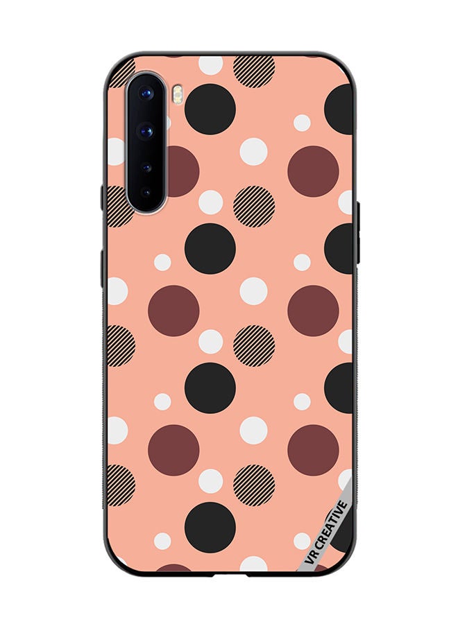 VR CREATIVE Protective Case Cover For OnePlus Nord A Seamless Dotted Pattern Design Multicolour - Image 1