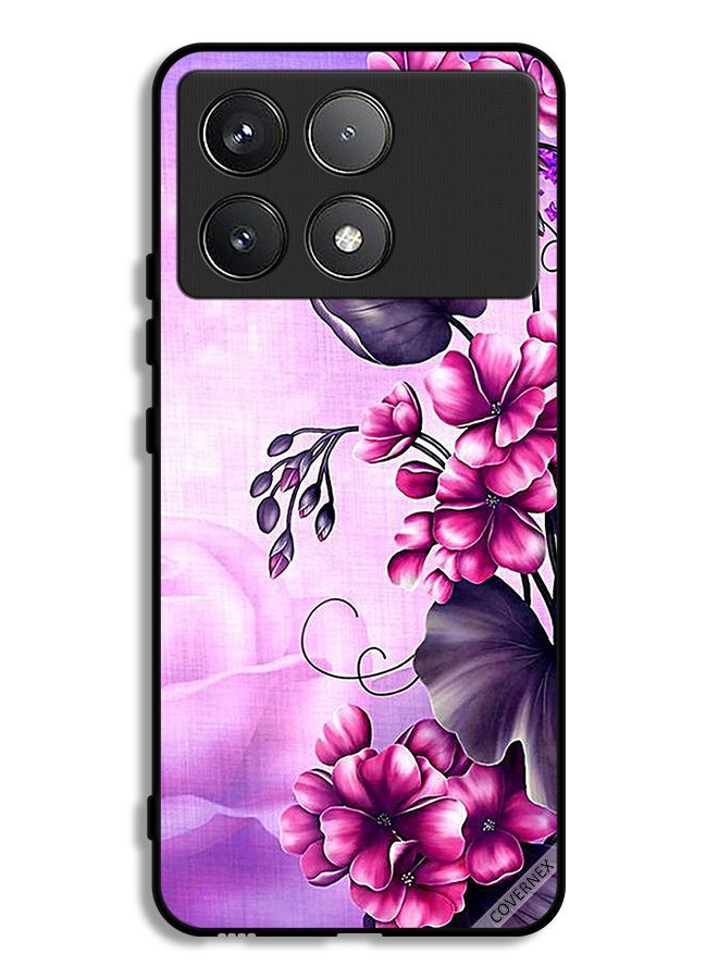 Covernex Xiaomi Redmi K70 Pro Protective Case Cover Romantic Flowers Wallpaper - Image 1