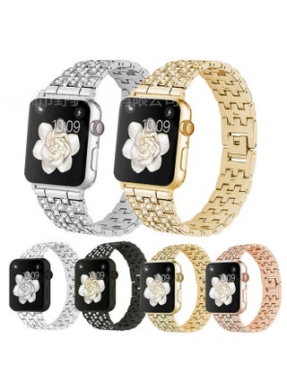 Stainless Steel Full Inlaid Iwatch567 Band Ladies Five Bead Bracelet Wristband Digital Computer Smart Watch Band-Color:Rose Gold-Specifications:20mm-without Connector - pzsku/ZE6CB265B7BD15846DAF1Z/45/1746195515/cc2eaff5-4653-4a88-b7d7-fdbf9967b7ac
