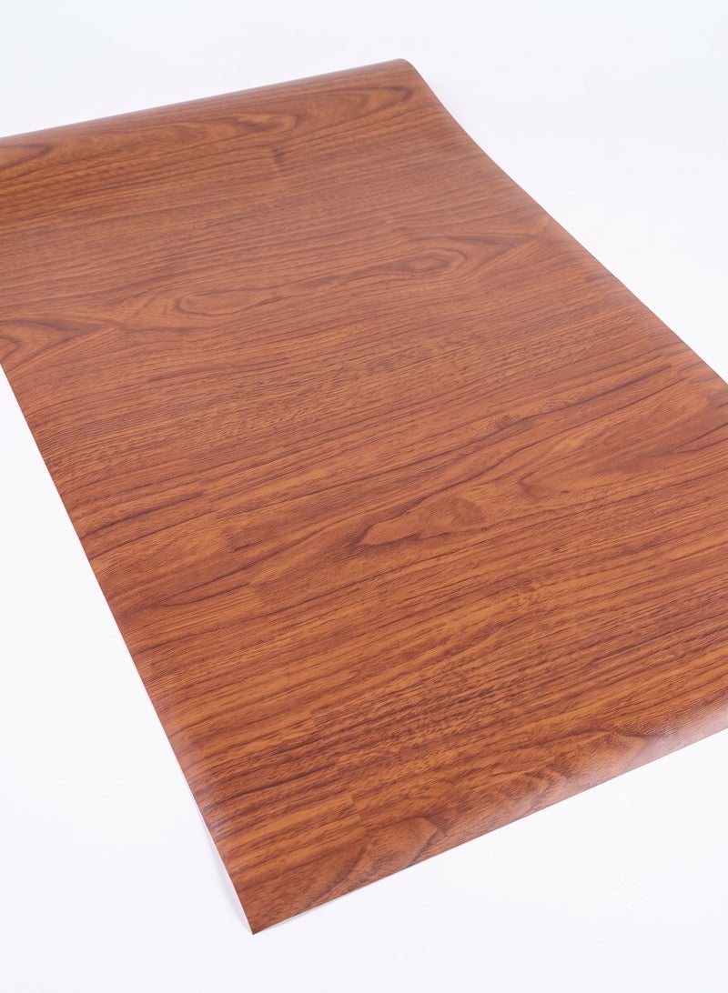 Light Brown Wood Grain Self Adhesive Contact Paper Waterproof Peel and Stick Wallpaper Vinyl Film Roll for Kitchen Cabinets Furniture Countertops and Wall Decor - Image 2