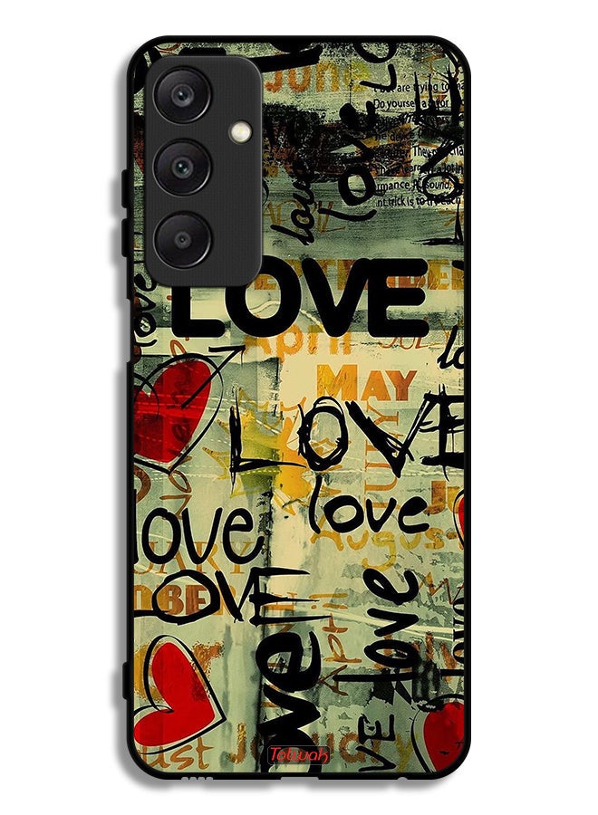 Tolwak Samsung Galaxy A25 5G Protective Case Cover Love Tags - Image 1