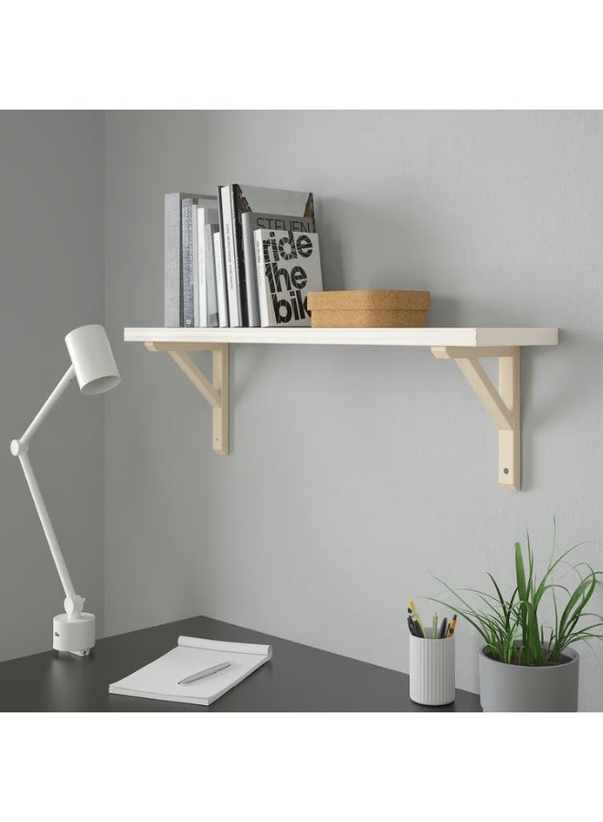 IKEA (IKEA) رف حائط أبيض/أسبن 80×20 سم - Image 2