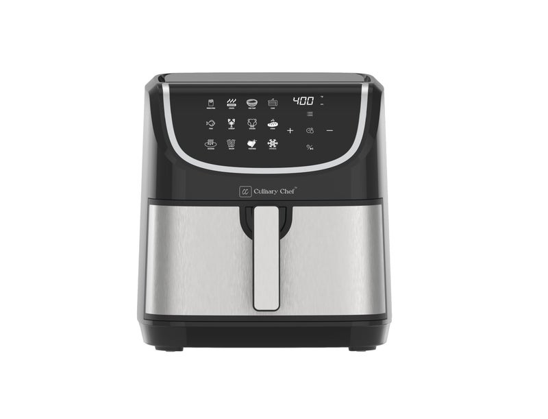 CULINARY CHEF CULINARY CHEF CAF601BLACK 6L EasytoUse Digital Air Fryer 82qt Black