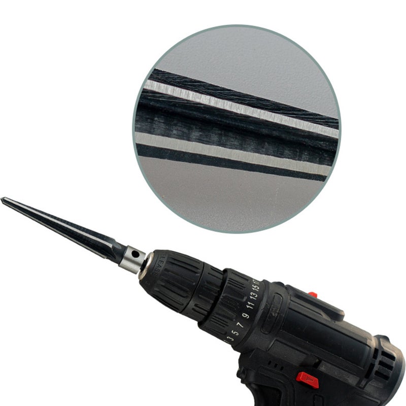5Pcs Hand Reamer Tool Tapered Reamer Set 3-13mm & 5-16mm Bridge Pin Hole Hand Reamer Tool Detachable T-Handle Tapered Reamer for Guitars Wood Plastic PVC Pipes Cutting - Image 4