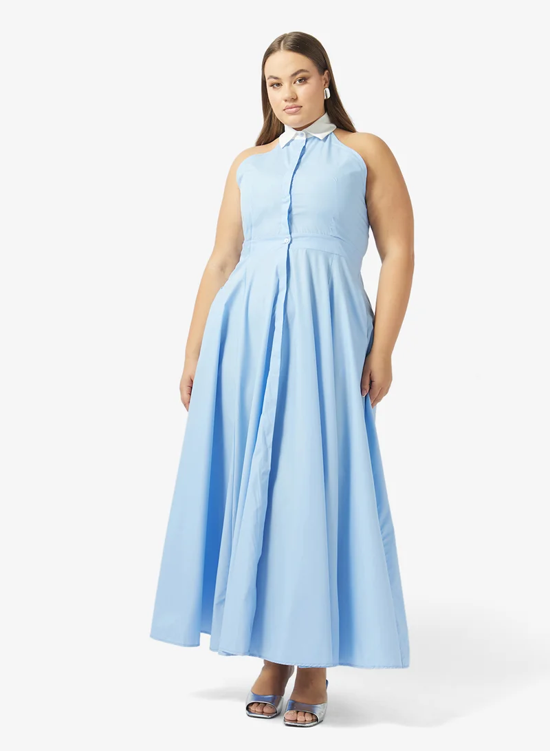 ايلا بلس فستان قميص مقاس كبير بتصميم -