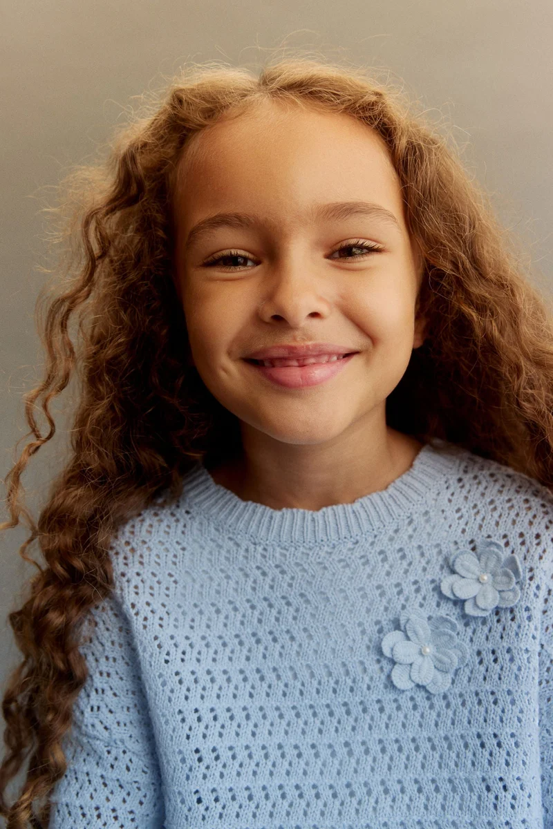 H&M Hole-knit cotton jumper