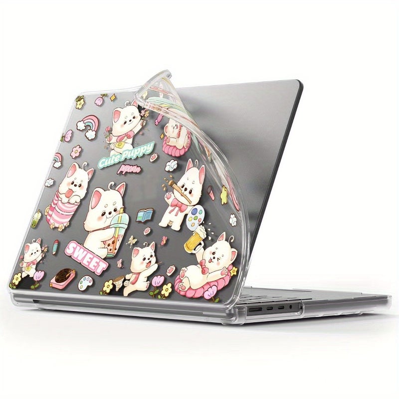 Macbook Pro 14 Case Transparent Scratch Resistant TPU Cover For Dogs DIY Fit - Image 1