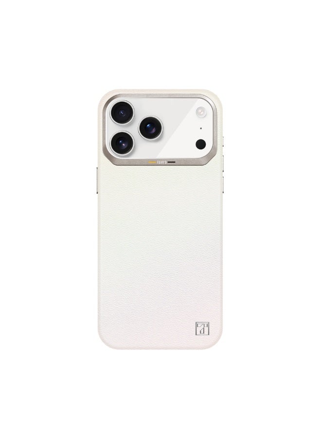 حافظة سلسلة Vida من TGVIS لهاتف iPhone 17 Pro Max – أبيض /