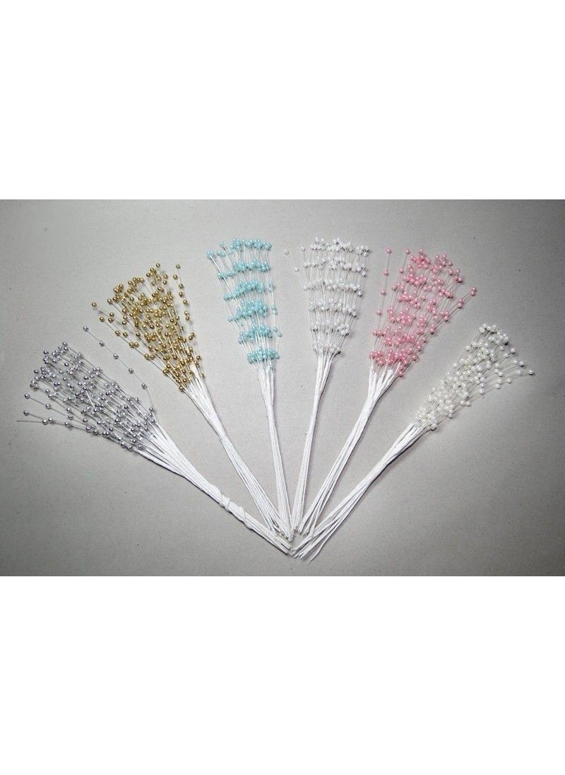 CICI Cute Pink Pearl with Fish Line 10 Pieces  - Image 2