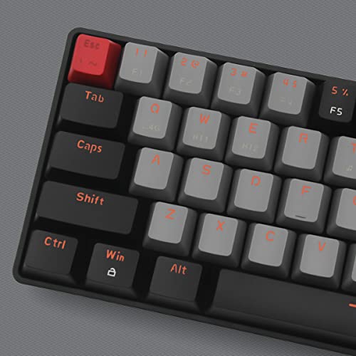 Qisan Mechanical Gaming Keyboard Dual Mode 2.4G/BT Wireless Keyboard with Blue Switch Mini Design (60% Keyboard) 68 Keys Computer Keyboard US Layout | Gaming Pc | Wireless Gaming Keyboard - Image 4