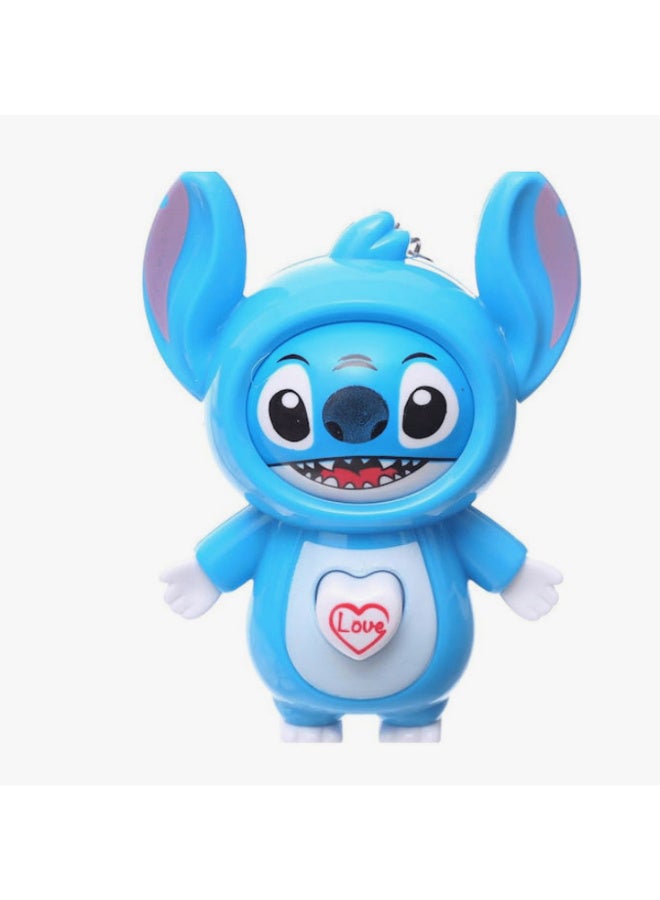 مونستر سلسلة مفاتيح دمية ستيتش المتغيرة الوجه، تصميم شخصية ستيتش، لعبة لتخفيف التوتر - Image 1