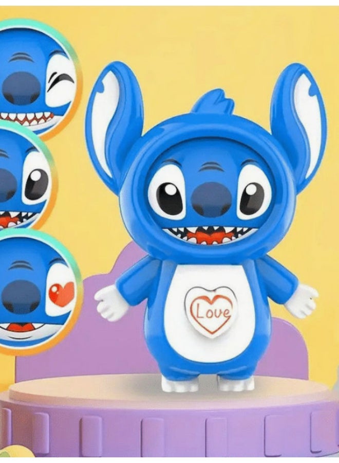 مونستر سلسلة مفاتيح دمية ستيتش المتغيرة الوجه، تصميم شخصية ستيتش، لعبة لتخفيف التوتر - Image 2