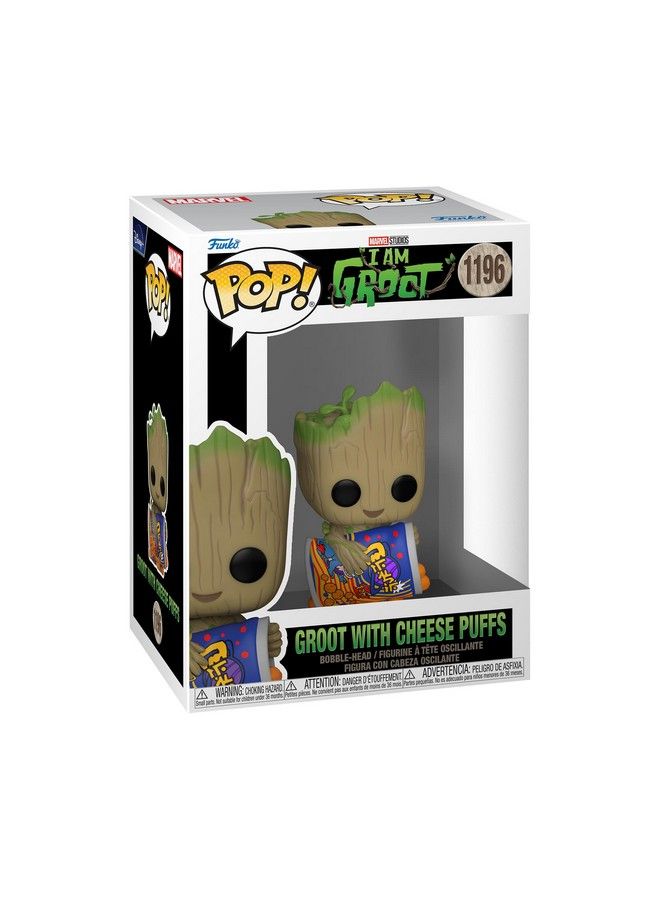 Funko Pop! Marvel: I Am Groot Groot With Cheese Puffs - Image 2