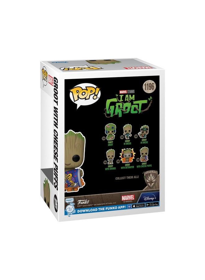 Funko Pop! Marvel: I Am Groot Groot With Cheese Puffs - Image 4