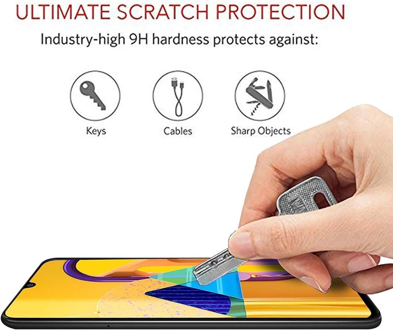 Cedo Samsung Galaxy A31 & M31 Screen Protector Glass Full Glue 9H Hardness Full Coverage No Bubbles Anti-Fingerprint Scratch-Resistant Guard 2.5D for Samsung Galaxy A31 & M31 by Nice.Store.UAE - Image 3