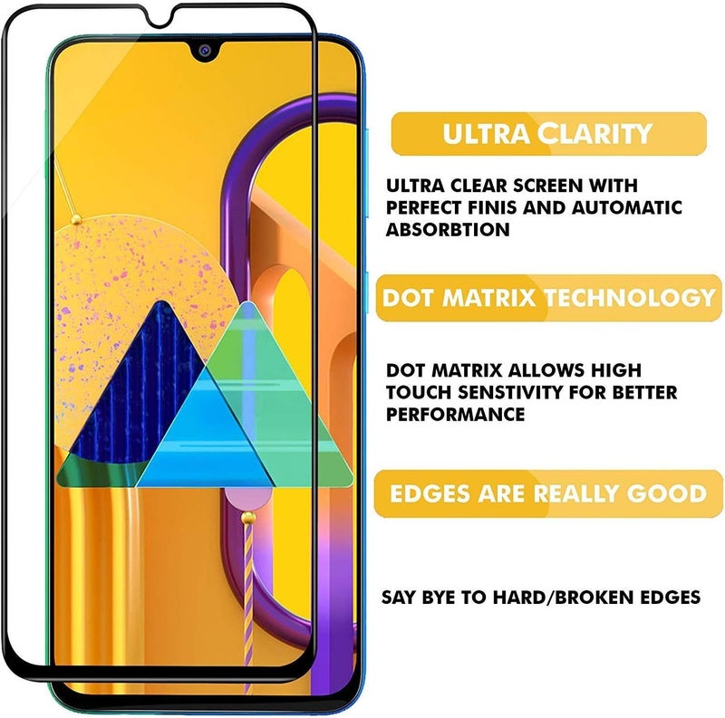 Cedo Samsung Galaxy A31 & M31 Screen Protector Glass Full Glue 9H Hardness Full Coverage No Bubbles Anti-Fingerprint Scratch-Resistant Guard 2.5D for Samsung Galaxy A31 & M31 by Nice.Store.UAE - Image 2