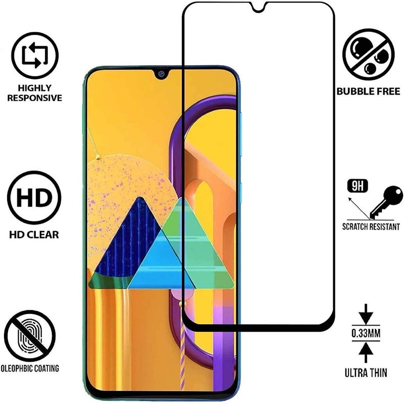 Cedo Samsung Galaxy A31 & M31 Screen Protector Glass Full Glue 9H Hardness Full Coverage No Bubbles Anti-Fingerprint Scratch-Resistant Guard 2.5D for Samsung Galaxy A31 & M31 by Nice.Store.UAE - Image 4