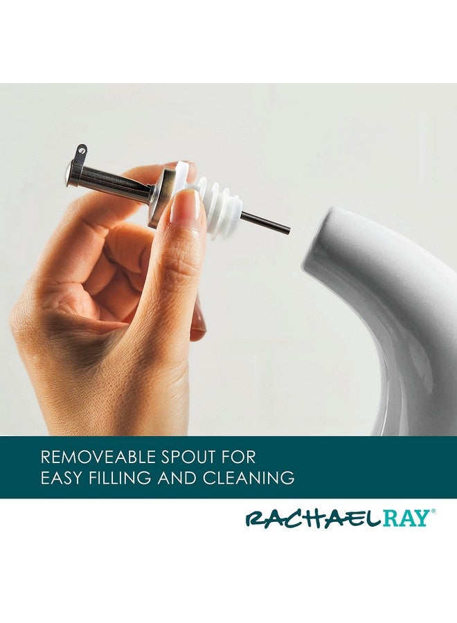 راتشل راي زجاجة توزيع زيت الزيتون البكر الممتاز والخل من راشيل راي، مزودة بفوهة، سعة 24 أونصة، لون أبيض - Image 4