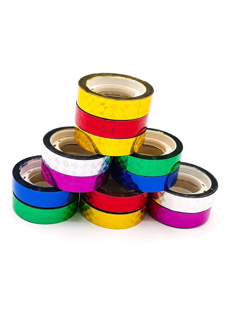 Gold Leaf GOLD LEAF Multicolor Sparkled Craft Tape – Shimmer Glitter DIY Roll for Art, Gift Wrapping, Scrapbooking, Home Décor & More  - Image 2