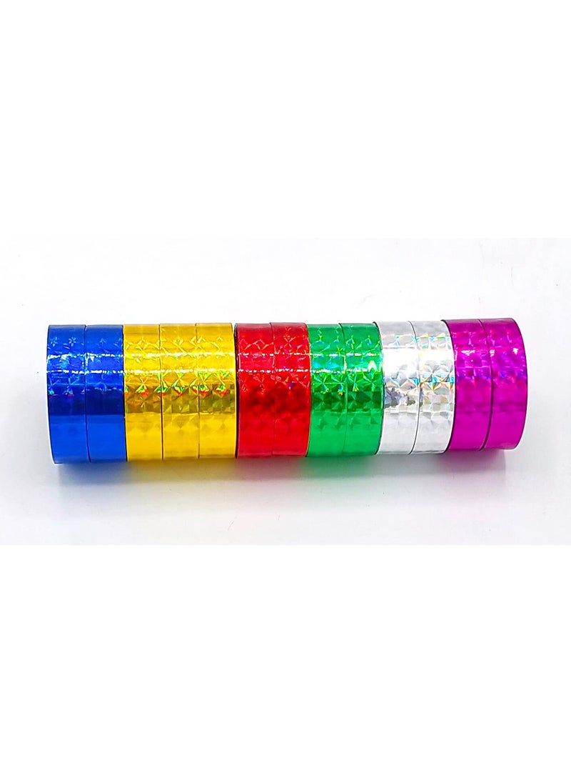 Gold Leaf GOLD LEAF Multicolor Sparkled Craft Tape – Shimmer Glitter DIY Roll for Art, Gift Wrapping, Scrapbooking, Home Décor & More  - Image 5