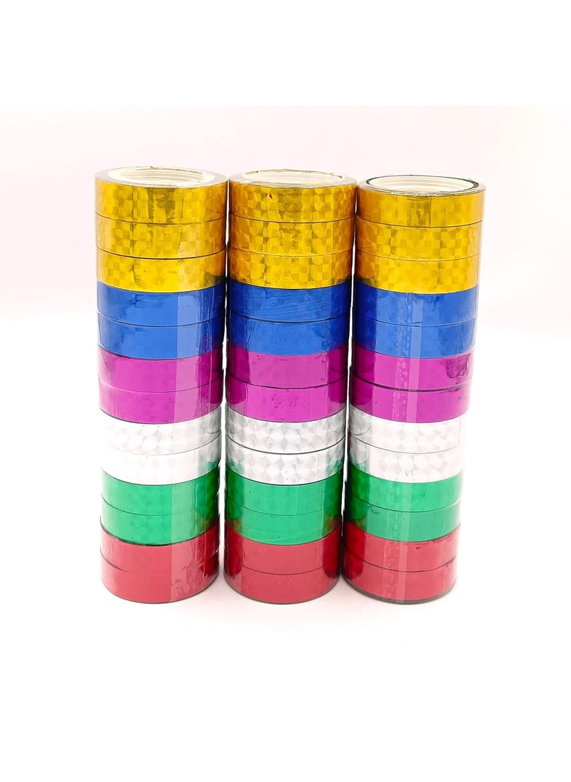 Gold Leaf GOLD LEAF Multicolor Sparkled Craft Tape – Shimmer Glitter DIY Roll for Art, Gift Wrapping, Scrapbooking, Home Décor & More  - Image 1