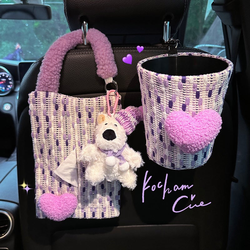 Zao Wu Pink Heart Trash Can with Hook - Image 3