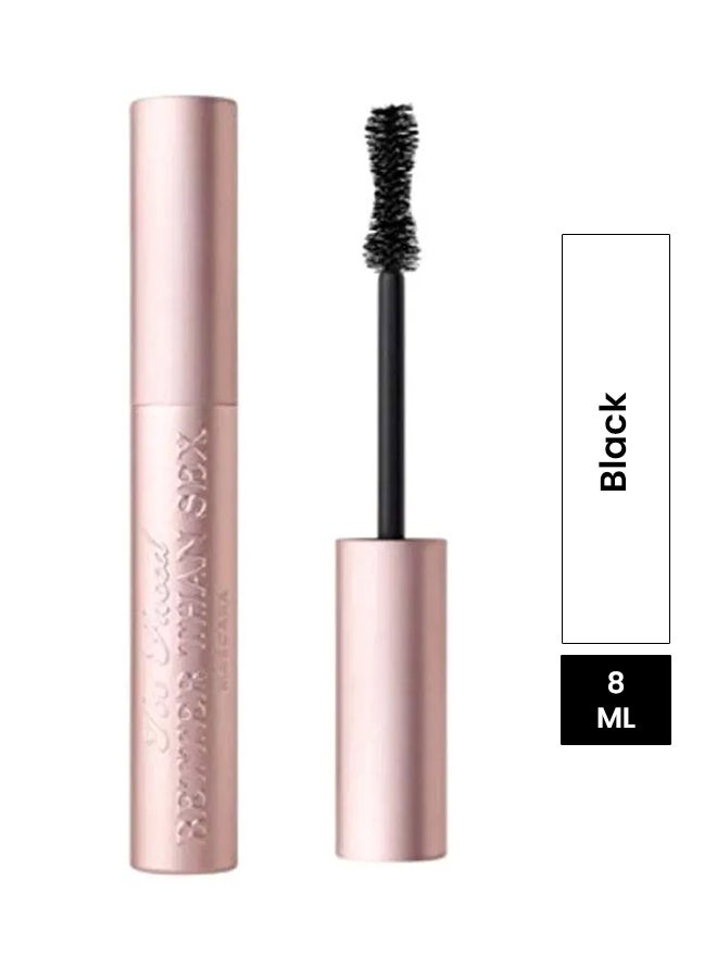Too Faced Better Than S*x Waterproof Mascara Black - Image 1