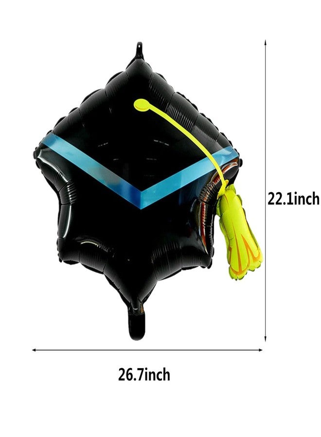 Soochat Graduation Cap Balloon, Grad Hat balloons Grad Balloons 2025 for Graduation Party Decorations 3Pcs - Image 2