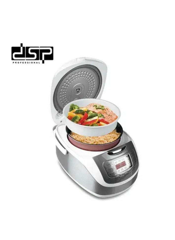 دي اس بي DSP- KB-5001- جهاز طهي متعدد الاستخدامات 900 واط - سعة 5 لتر - فضي  - Image 2