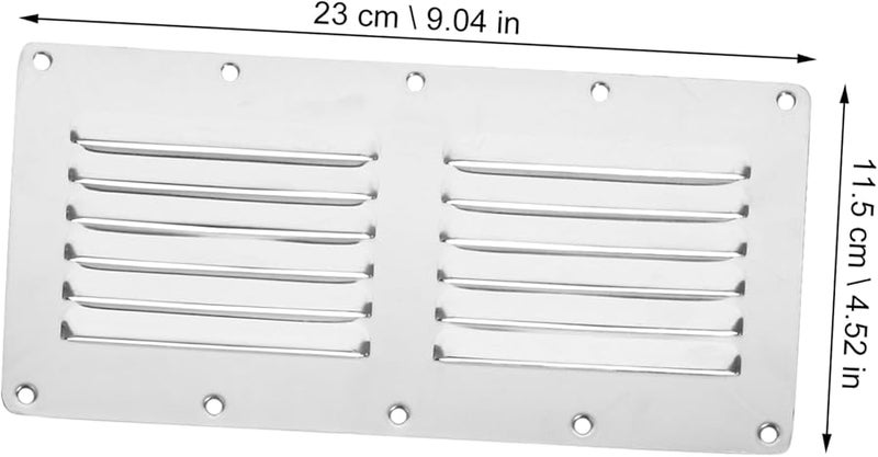 Stainless Steel Wall Vent Cover Grille For Cabinet And AC Applications Easy Clean - Image 3