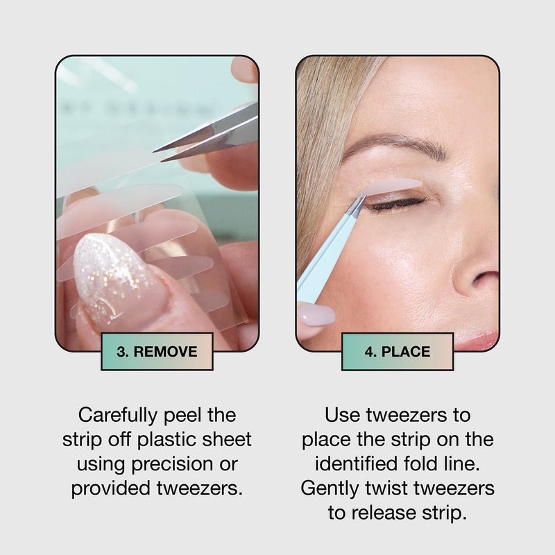 Contours Rx Lids by Design â€“ NÂ°4 Invisible Instant Eyelid Lift Strips for Slight Hooded, Droopy & Heavy Lids â€“ Medical-Grade, Non-Surgical Eye Lift Tape â€“ 80 Count - Image 5