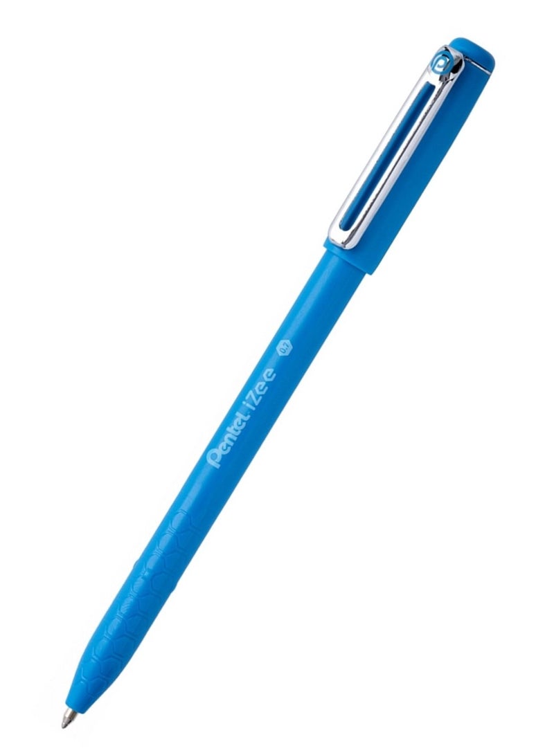 Pentel 12-Piece Izee Ballpoint Pen 0.7mm Tip Sky Blue Ink - Image 2