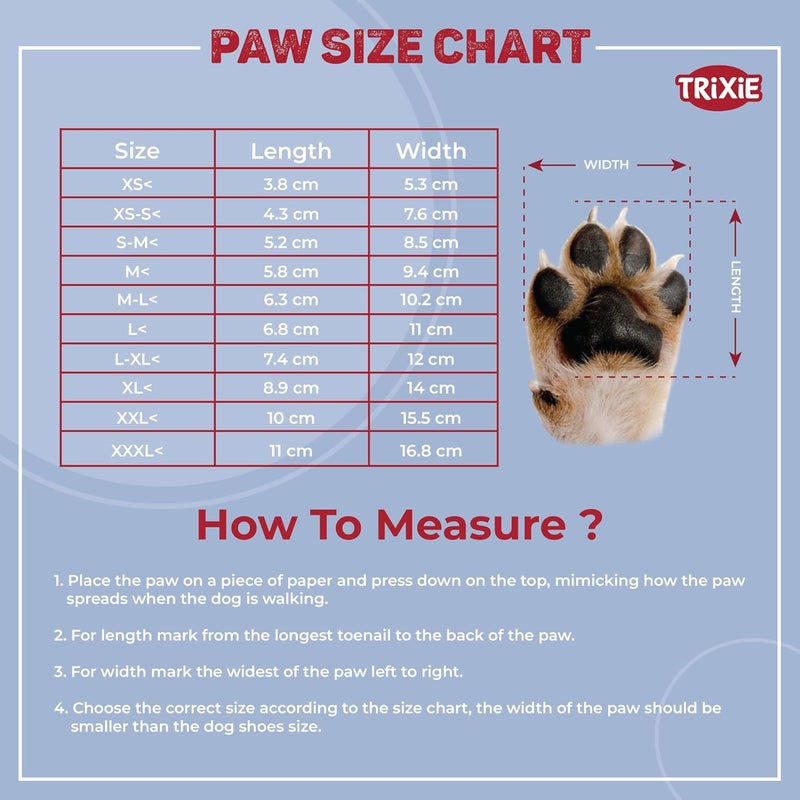 Trixie Walker Care Comfort Protective Boots for Dogs, Walking Shoes, Paw Protector for Dogs, Supports Paw Healing, Hook and Loop Fasteners, Black, 4pcs (XXL) - Image 3