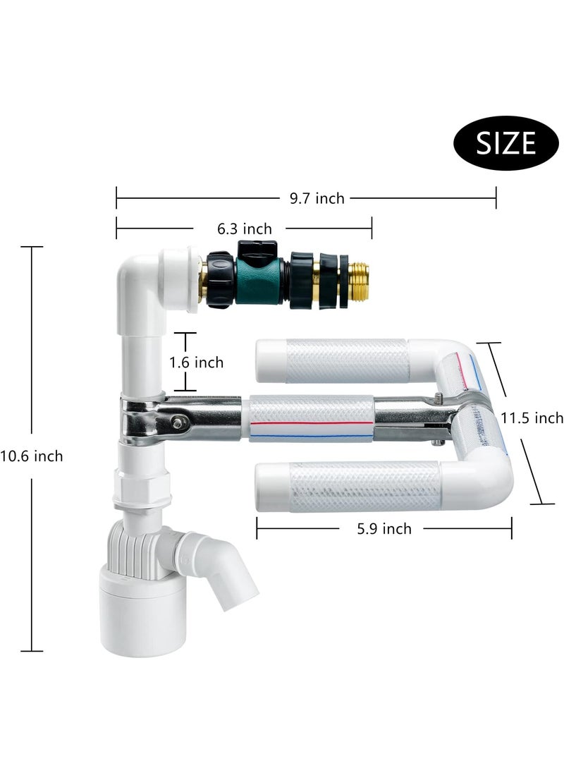 briidea Pool Water Leveler Briidea Automatical Water Level Controller Pool Sentry with Two Kinds of 34 Hose Connector for Flow Control 0110psi  - Image 4