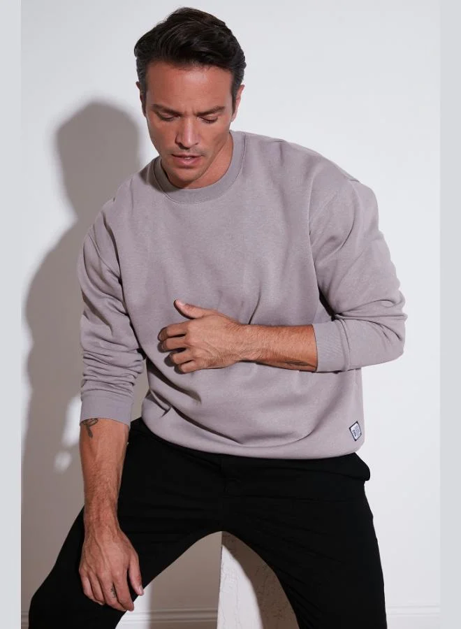 Buratti Buratti Regular Fit Crew Neck Cotton Fleece Lined Soft Brushed Sweatshirt Men's SWEAT 5905255