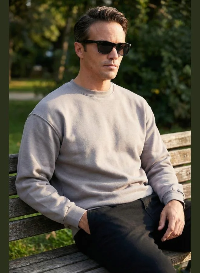 Buratti Buratti Regular Fit Crew Neck Cotton Fleece Lined Soft Brushed Sweatshirt Men's SWEAT 5905255