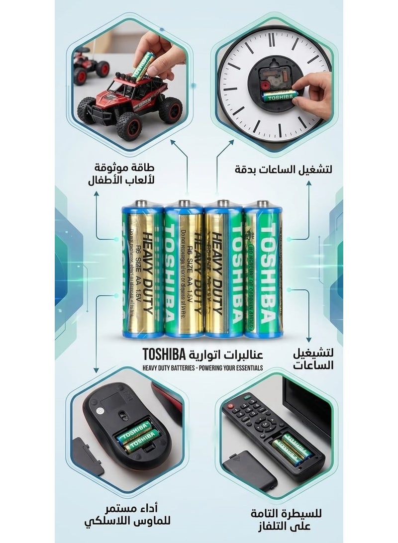 توشيبا بطارية توشيبا AA طاقة تدوم لثقة تدوم  2قطعة ( 8حجر ) - Image 4