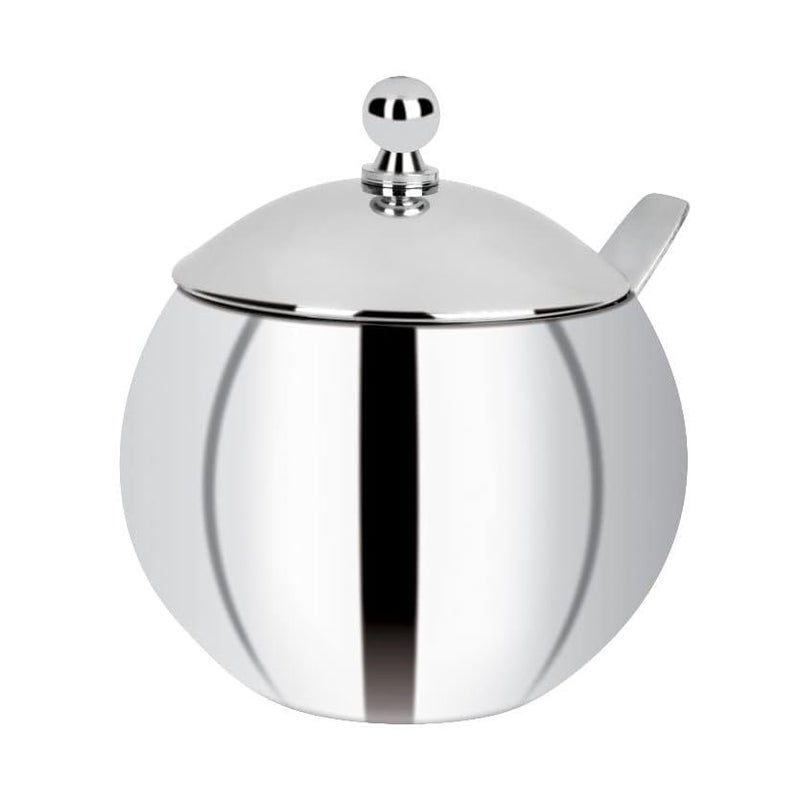 KC Stainless Steel Ghee Pot/Pickle Container 500 ML with Spoon | Multipurpose Storage Jar | Food Grade, Mirror Finish Set of 1 - Image 1