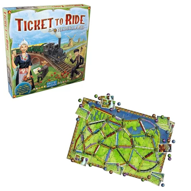 Asmodee Ticket to Ride Nederland Board Game EXPANSION - Train Route-Building Strategy Game, Fun Family Game for Kids & Adults, Ages 8+, 2-5 Players, 30-60 Minute Playtime - Image 3