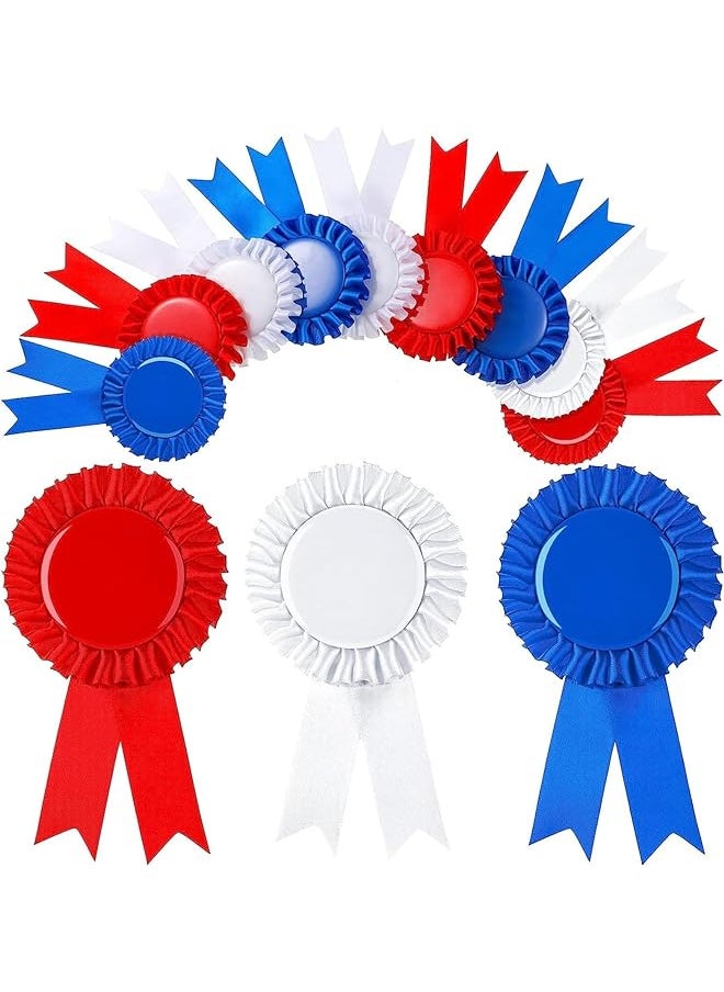 The White Shop THE WHITE SHOP Blank Award Ribbon Rosette Ribbon Award Medals Make Your Own Place Ribbons Honorable Recognition Ribbons for DIY Classroom Party Accessory 