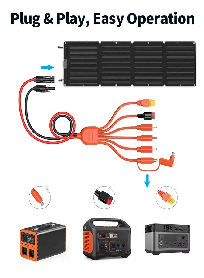 Tonton 7-in-1 Solar Connector Kit - 110CM, Universal Solar Cable Adapter with Female and Male Connectors, Compatible with Solar Panels and Power Stations, Portable Motors - Image 5