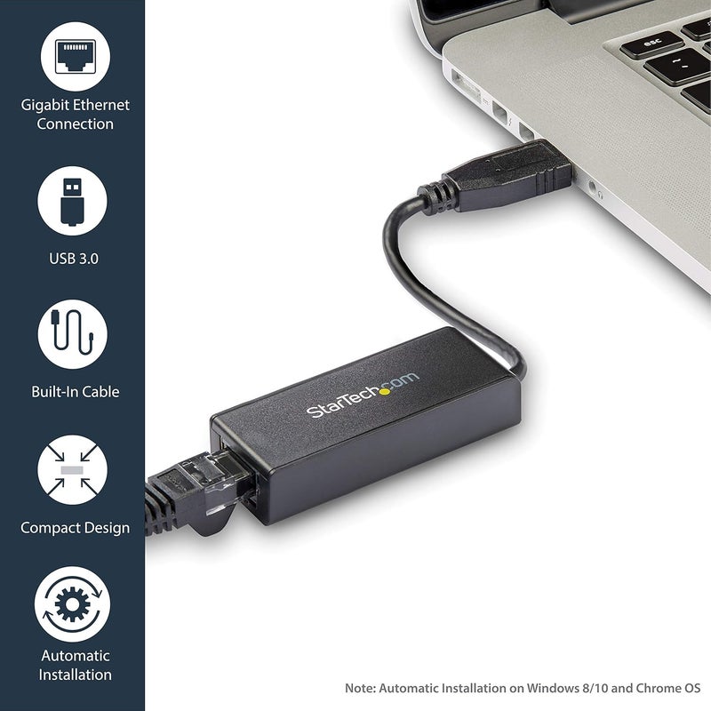 StarTech USB 30 to Gigabit Ethernet NIC Network Adapter USB31000S - Image 3