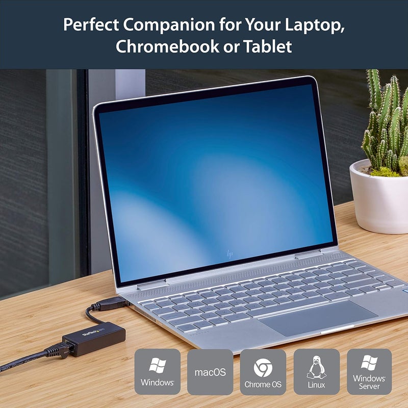 StarTech USB 30 to Gigabit Ethernet NIC Network Adapter USB31000S - Image 5