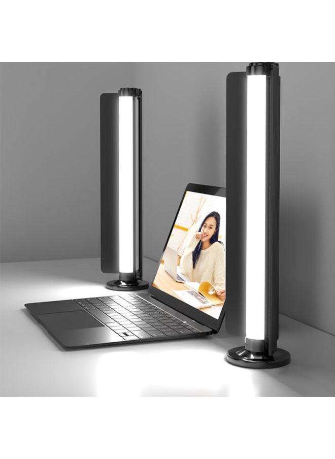 General - Chin Light Live Facial Beauty Rejuvenation Atmosphere Mirror Headlights Computer Desktop Double Row Lights-Specifications:40cm Desktop Row Lamp Without Baffle - Image 1