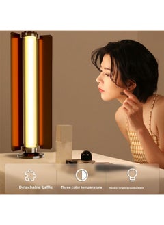 General Chin Light Live Facial Beauty Rejuvenation Atmosphere Mirror Headlights Computer Desktop Double Row Lights-Specifications:40cm Desktop Row Lamp Without Baffle  - Image 5