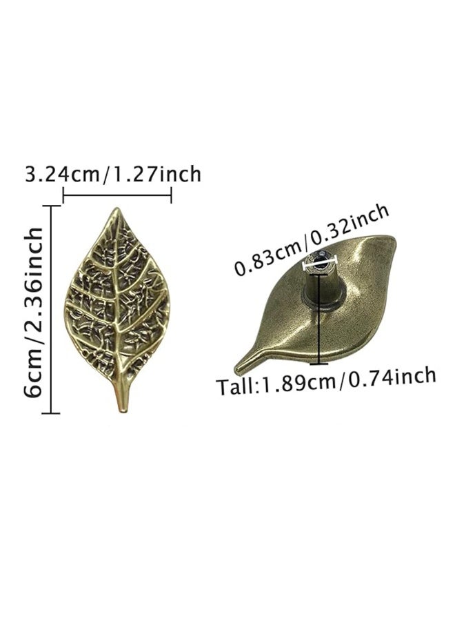 2pcs Modern Minimalist Leaf Cabinet Branch Handles, Light Luxury Drawer Wine Cabinet Bucket Cabinet Creative Handles, Retro Zinc Alloy Cabinet Handles - Image 4